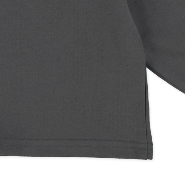 ミニ裏毛リボンラメプリント薄手トレーナー