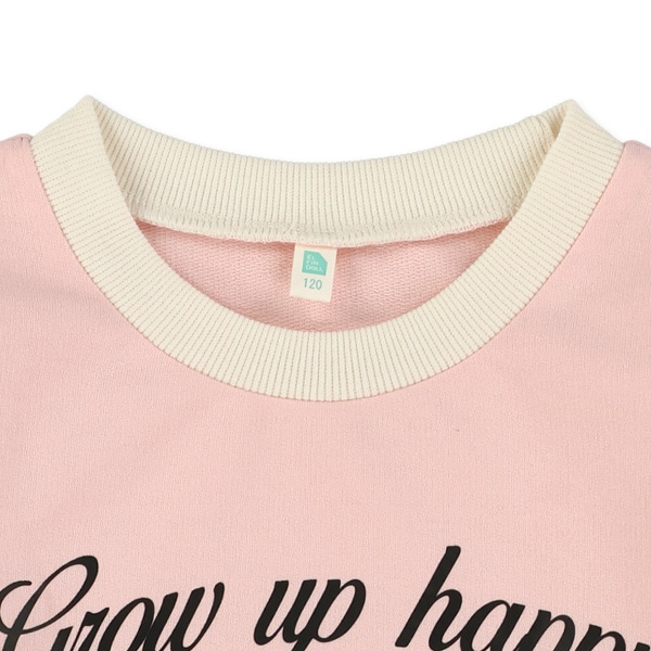 ミニ裏毛いちごロゴ転写プリント薄手トレーナー