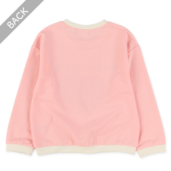 ミニ裏毛ハートロゴ薄手トレーナー