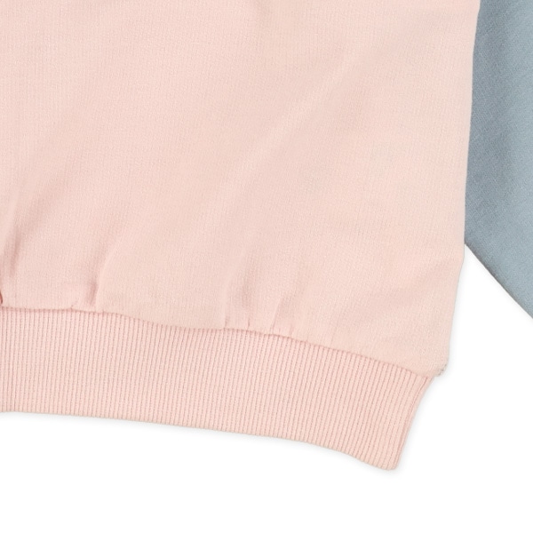 裏毛三段切り替え薄手トレーナー