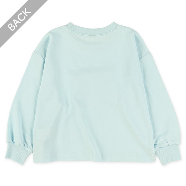 ミニ裏毛チュールリボン長袖Tシャツ