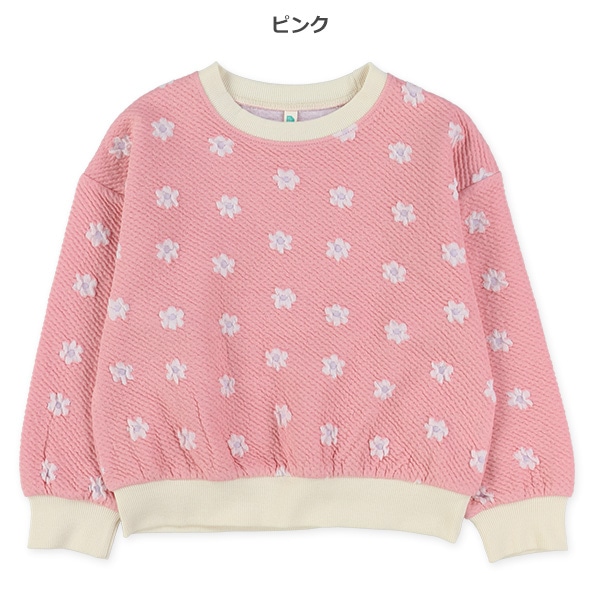 花柄ジャガードトレーナー