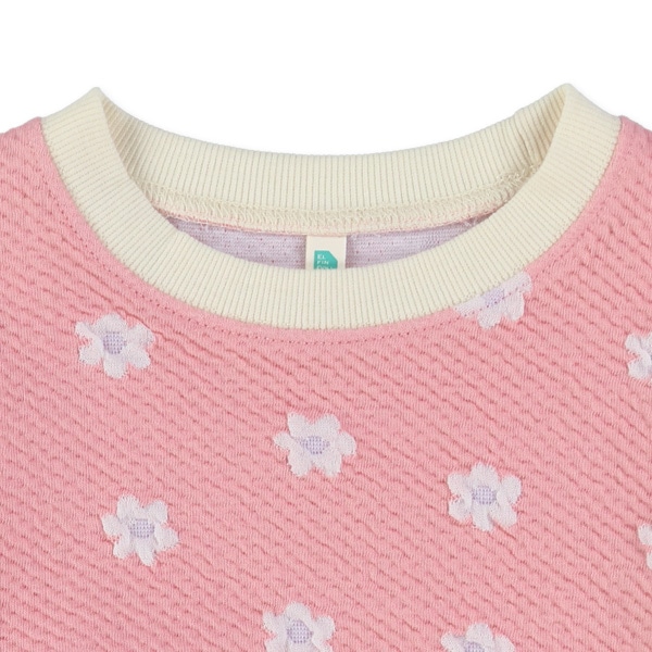 花柄ジャガードトレーナー