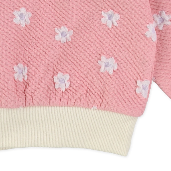 花柄ジャガードトレーナー