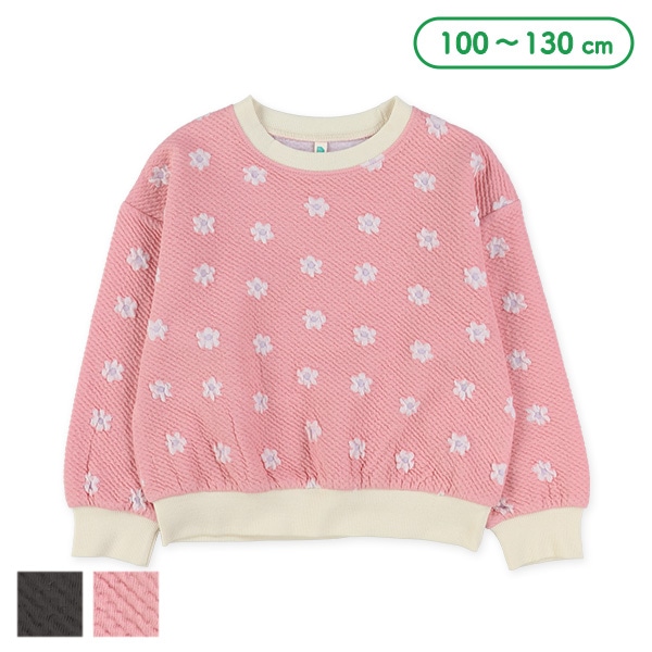 花柄ジャガードトレーナー