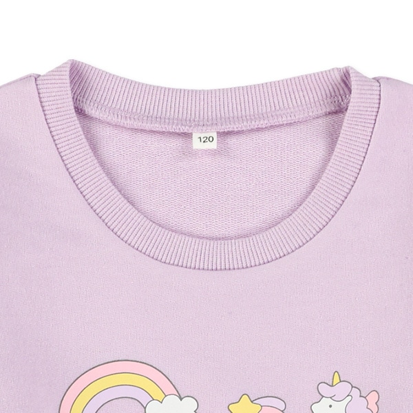 ミニ裏毛メルヘン肩フリル長袖Ｔシャツ