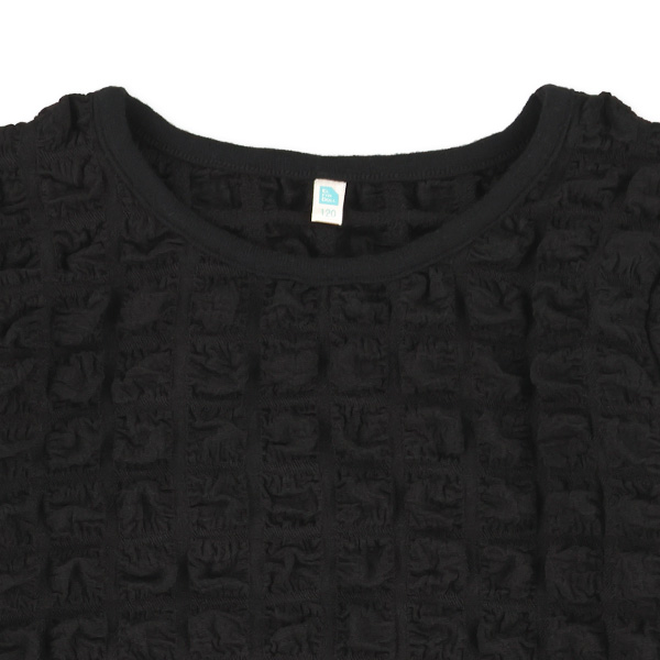 ポップコーン長袖ブラウス