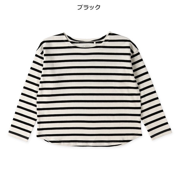 先染めボーダー長袖Tシャツ