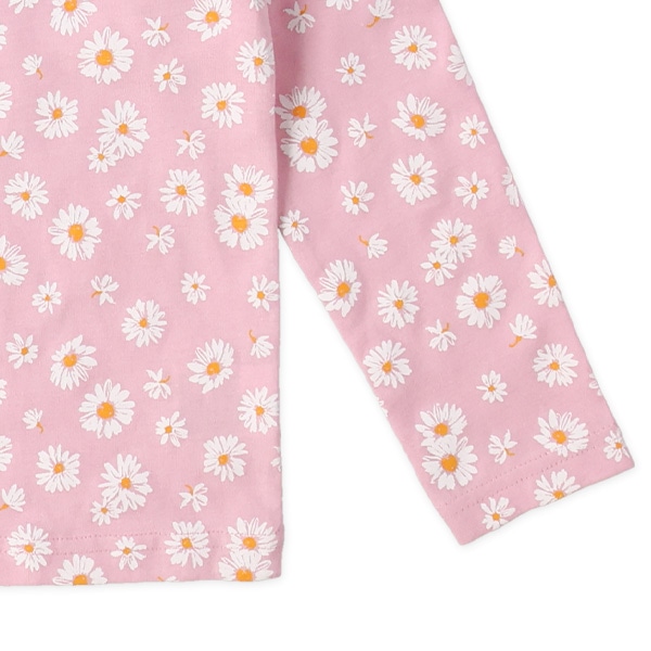 マーガレット花総柄長袖Tシャツ