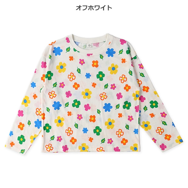 カラフルモチーフ長袖Tシャツ