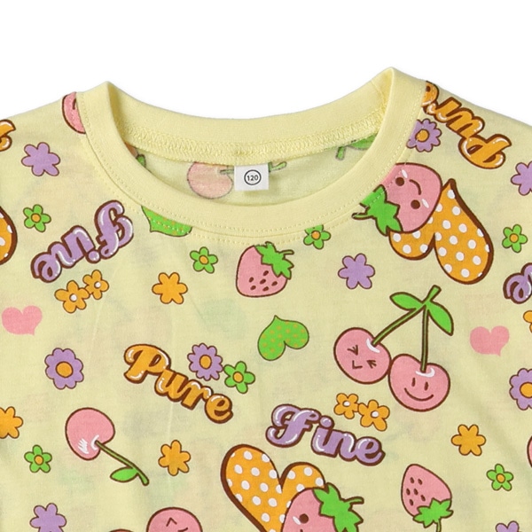 カラフルモチーフ長袖Tシャツ
