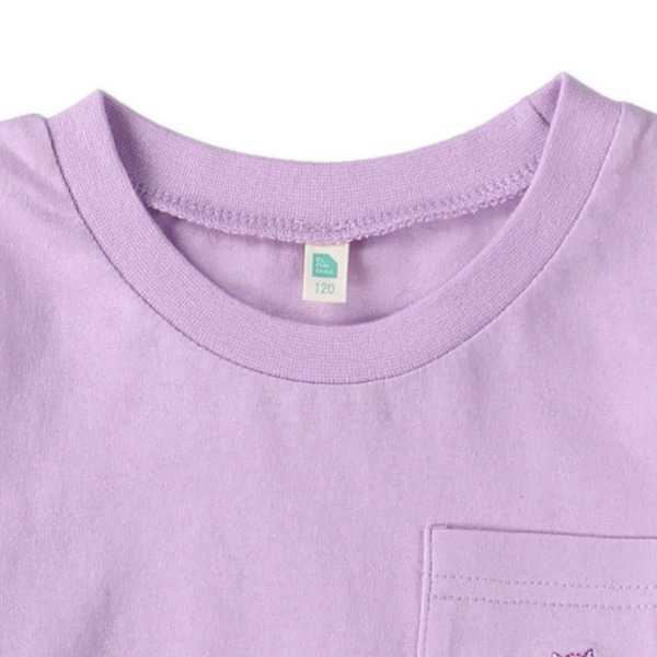 ポケット刺繍長袖Tシャツ（ロゴ・ユニコーン）