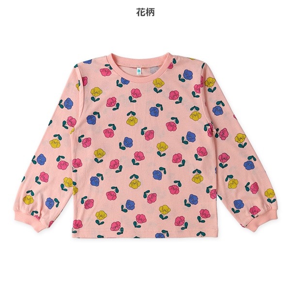 カラフルチェリー・花長袖Tシャツ