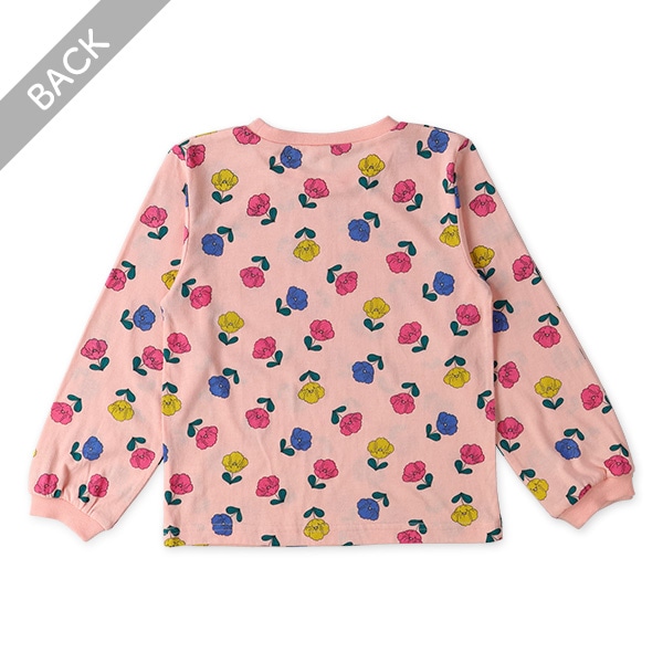 カラフルチェリー・花長袖Tシャツ