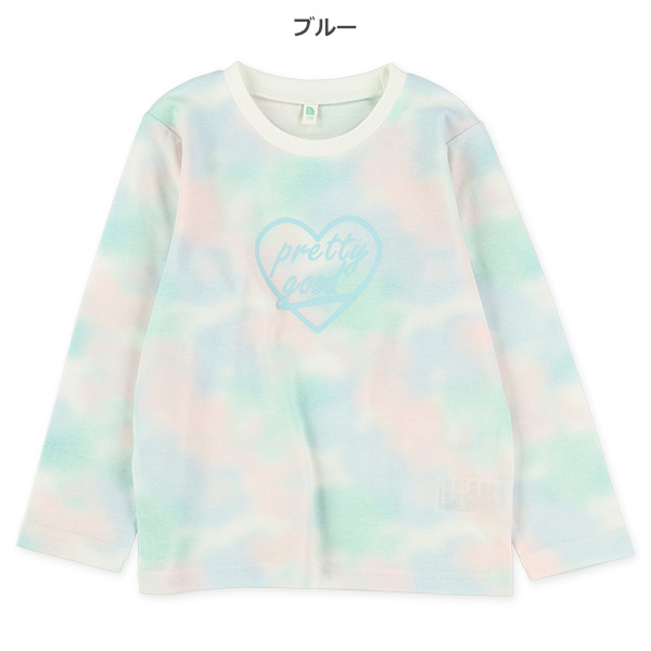 タイダイ風ロゴ長袖Tシャツ