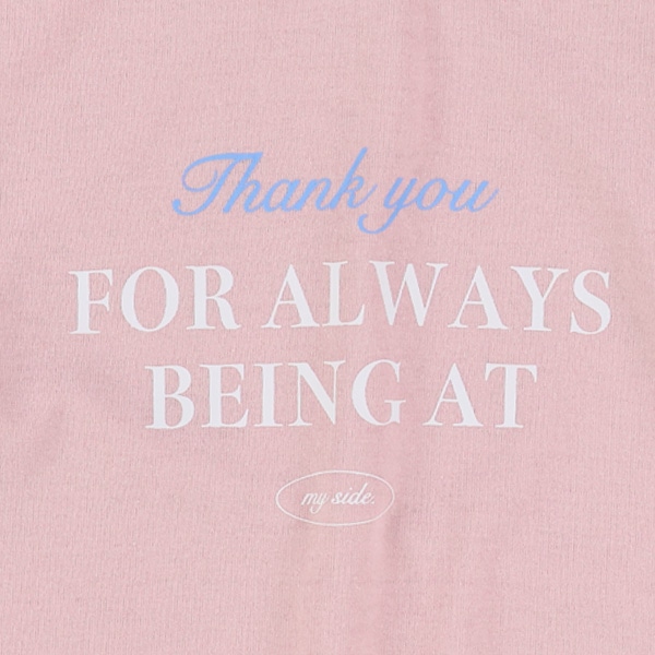 袖ギャザーリブ配色ロゴ長袖Tシャツ