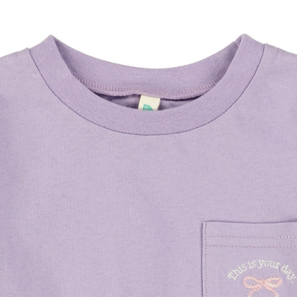 ポケット刺繍長袖Tシャツ