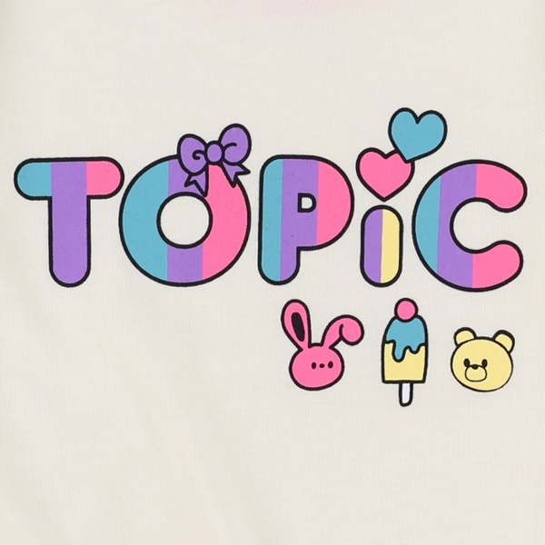 袖モチーフカラフル長袖Tシャツ