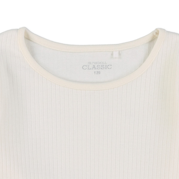 テレコ袖裾メロウ長袖Tシャツ