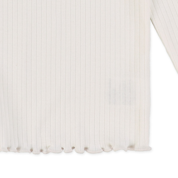 テレコ袖裾メロウ長袖Tシャツ