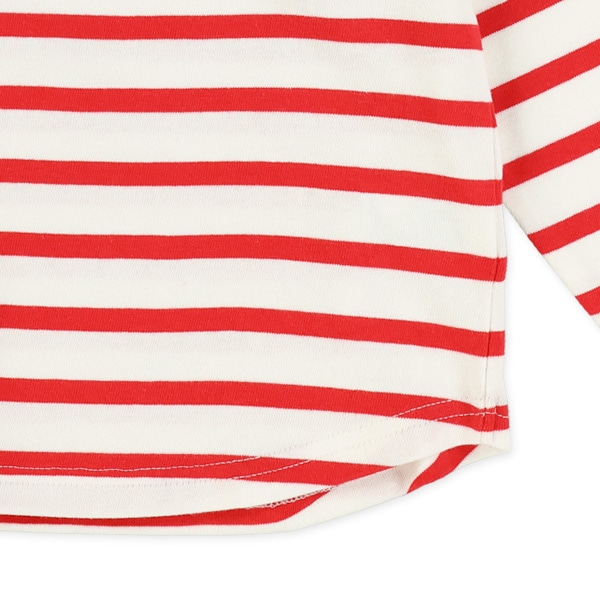 先染めボーダー長袖Tシャツ