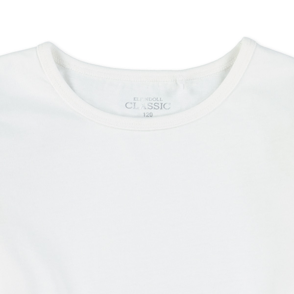 肩フリル白黒Tシャツ