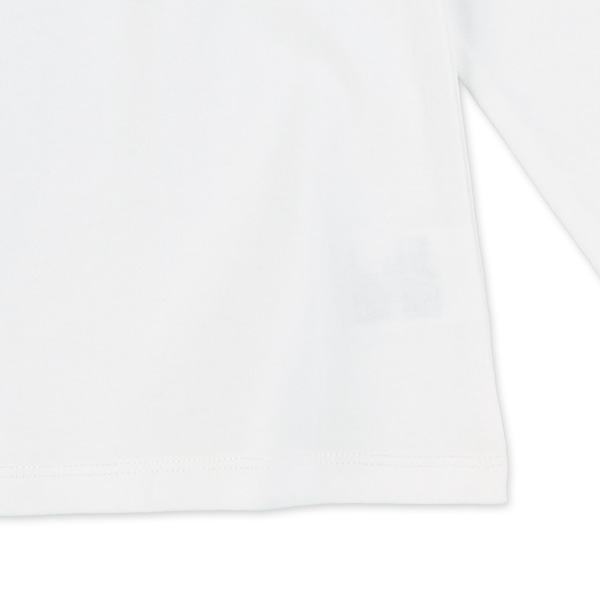 肩フリル白黒Tシャツ