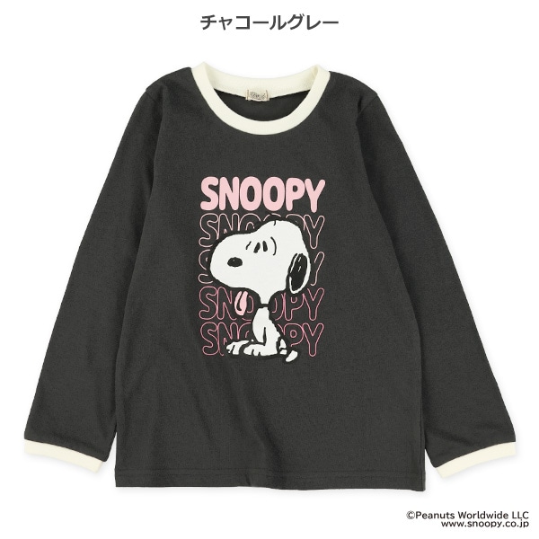 リンガー長袖Tシャツ（スヌーピー）