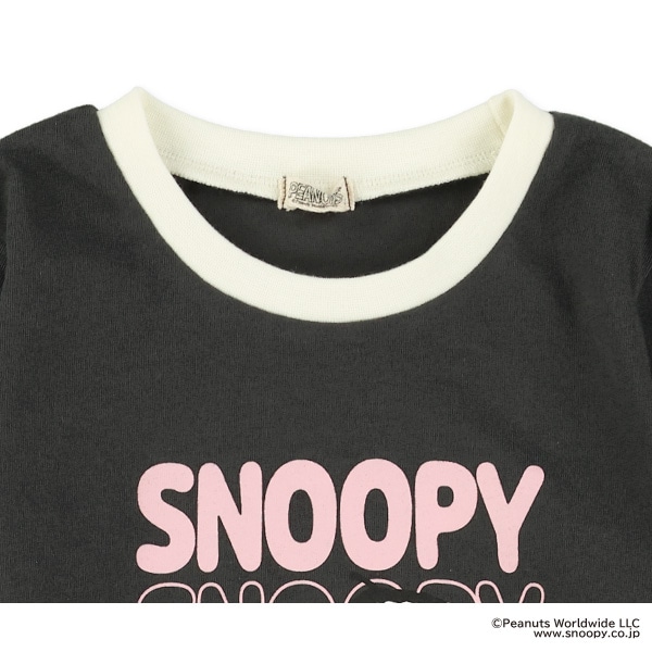 リンガー長袖Tシャツ（スヌーピー）