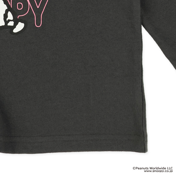 リンガー長袖Tシャツ（スヌーピー）