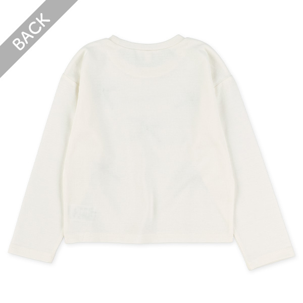 リボン付き長袖Tシャツ