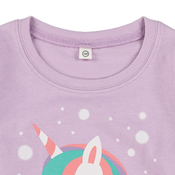 花ユニコーン長袖Tシャツ