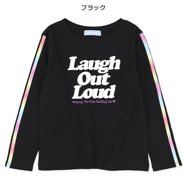 袖レインボー2ライン長袖Tシャツ