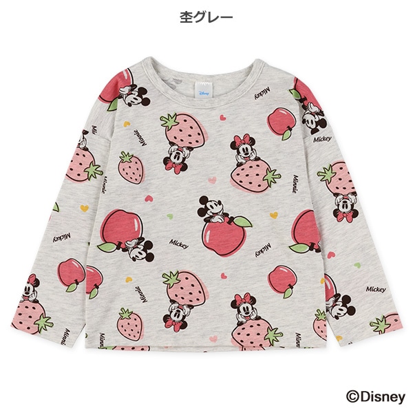 総柄長袖Tシャツ（ミッキーマウス・ミニーマウス）