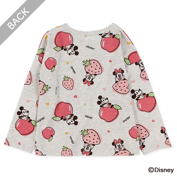 総柄長袖Tシャツ（ミッキーマウス・ミニーマウス）