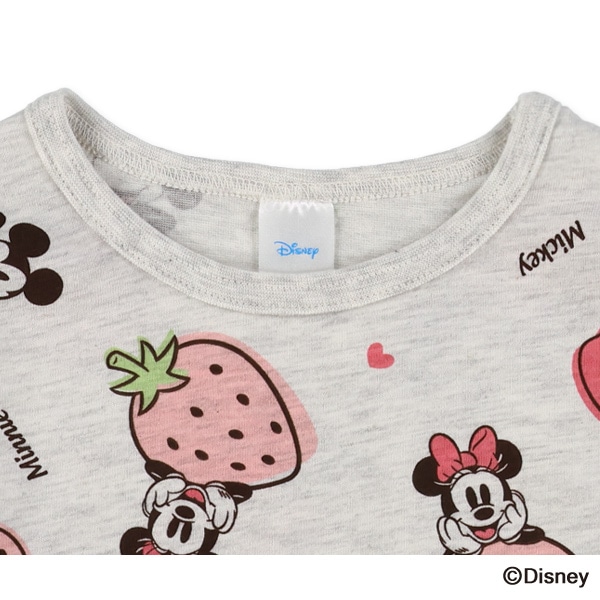 総柄長袖Tシャツ（ミッキーマウス・ミニーマウス）
