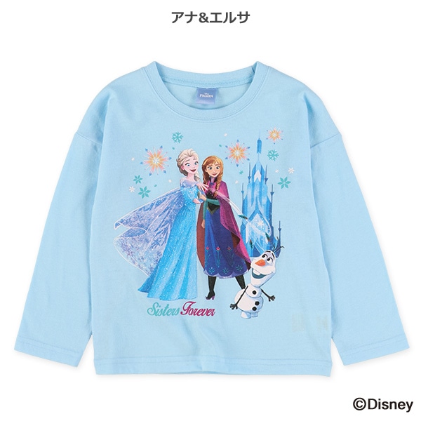 天竺長袖Tシャツ（アナと雪の女王）