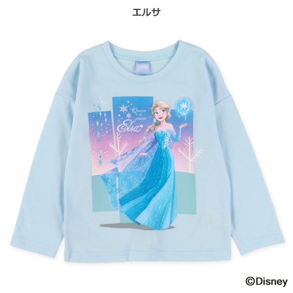 天竺長袖Tシャツ（アナと雪の女王）