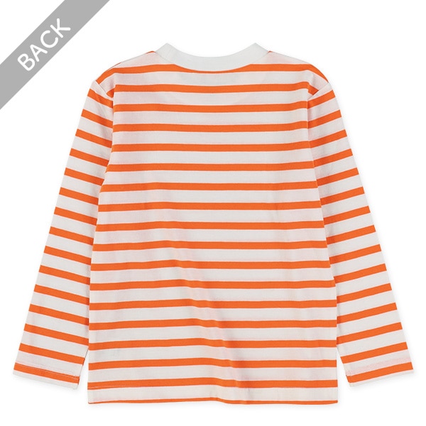 天竺先染めボーダー長袖Tシャツ