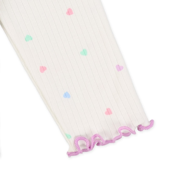 ハート・ドットテレコ長袖Tシャツ