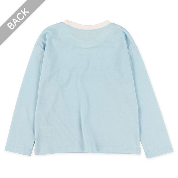 ラインストーンロゴ長袖Tシャツ