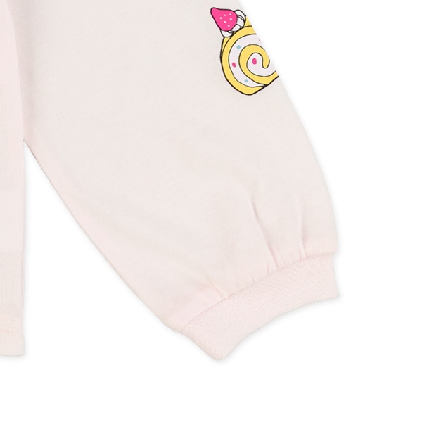 袖モチーフプリント長袖Tシャツ