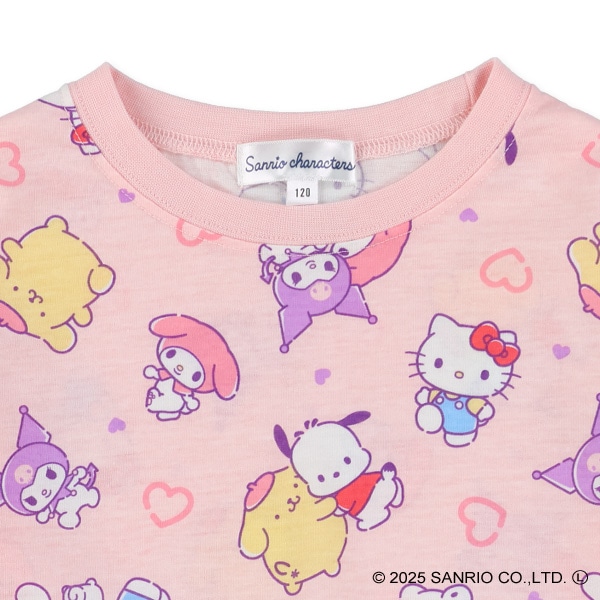 総柄長袖Tシャツ（サンリオキャラクターズ）
