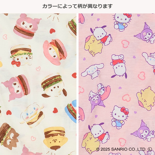 総柄長袖Tシャツ（サンリオキャラクターズ）