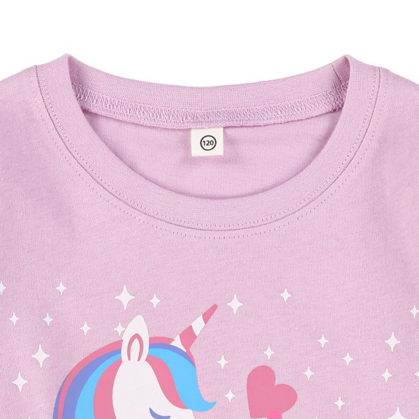 花ユニコーン長袖Tシャツ