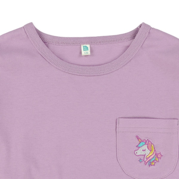 ユニコーン刺繍長袖Tシャツ