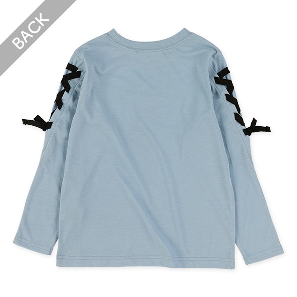 袖リボンユニコーン長袖Tシャツ