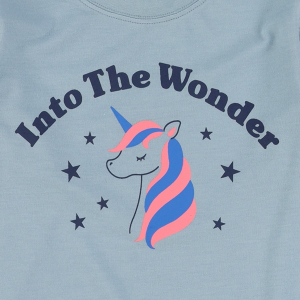 袖リボンユニコーン長袖Tシャツ
