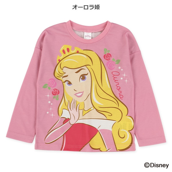 コミック柄長袖Tシャツ長袖Tシャツ（ディズニープリンセス）