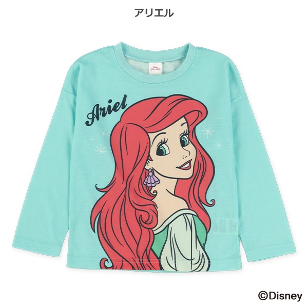 コミック柄長袖Tシャツ長袖Tシャツ（ディズニープリンセス）